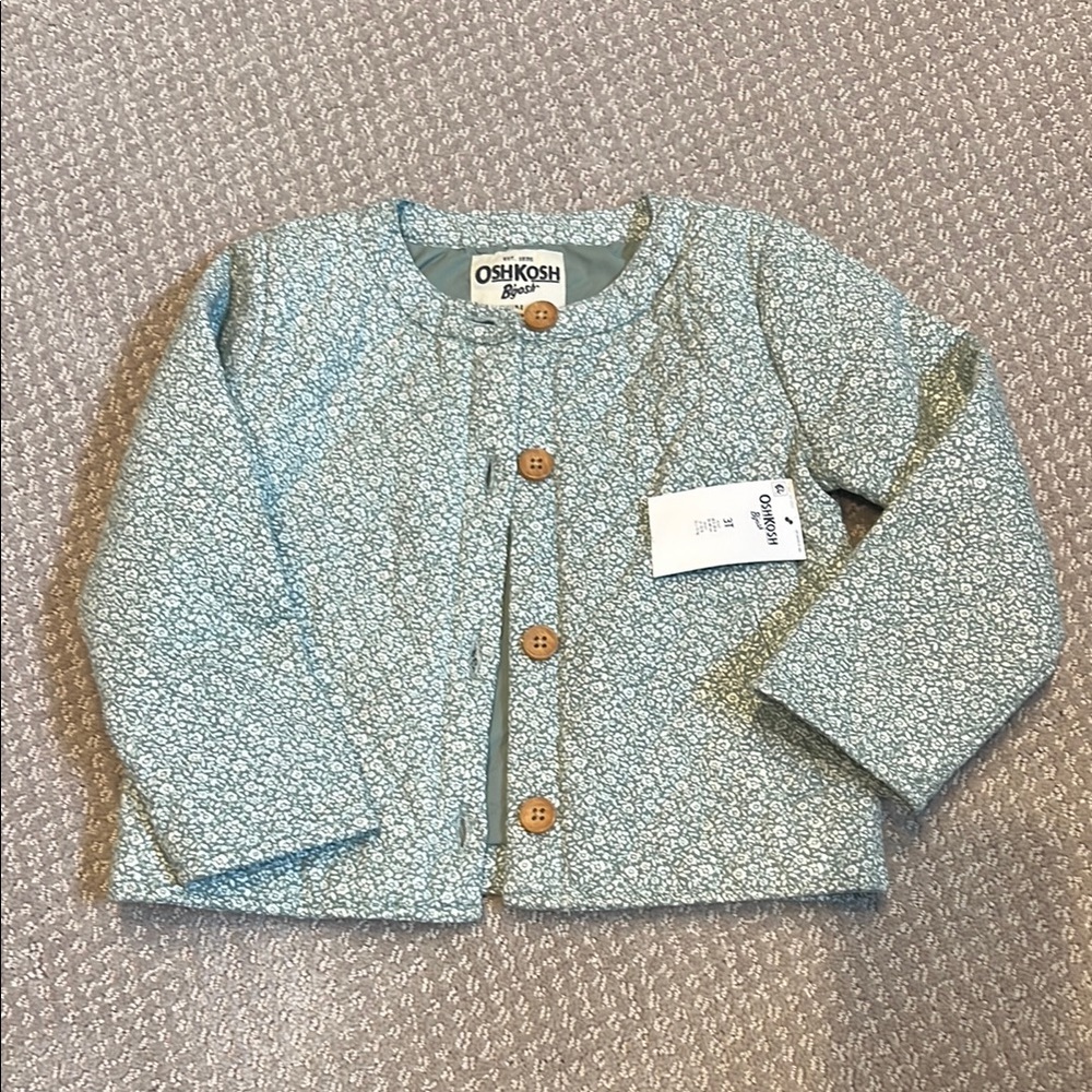 OshKosh B'gosh Kids Floral Jacket - Light Blue